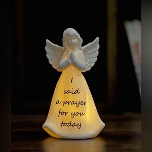New in box Ceramic Angel Night Light